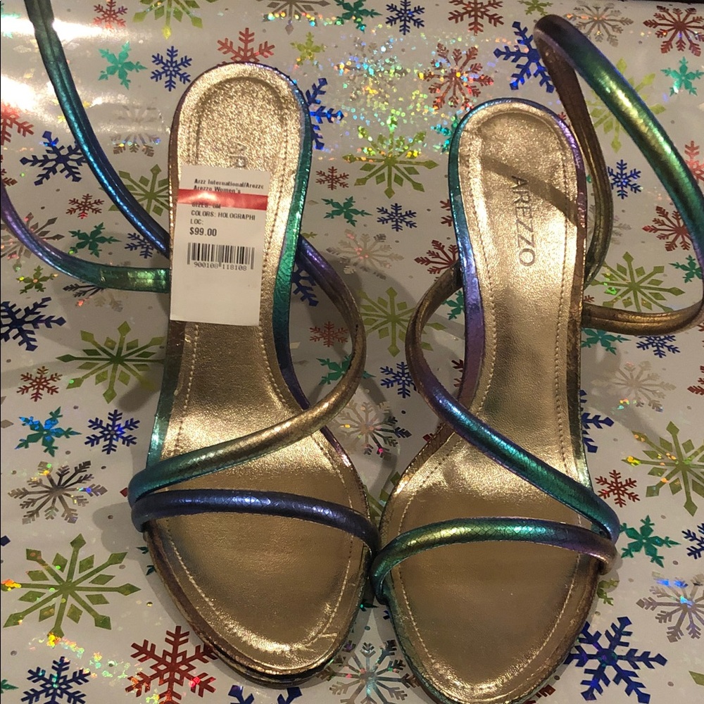 Women's Arezzomulticolor Strappy Sandals. Spring Is Coming !!!